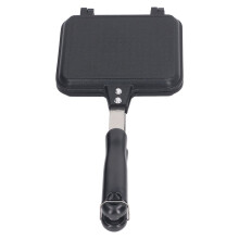 Sandwich Maker, Aluminium Alloy Hot Maker Anti Stick Hot Dog Toaster Double Sided Bread Panini Baking Press Flip Pan Grilled Cheese Maker for Naans