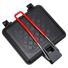 Double Sided Sandwich Panini Press with Handles, NonStick Aluminum Alloy Pan for Sandwiches, Bread, Pancakes and More