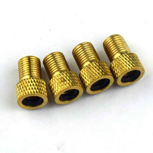 Solid Brass Presta Valve Adapter, Universal Compatibility Ensures Smooth Transition From Presta To Schrader, Ideal For Quick Inflation Using Standard
