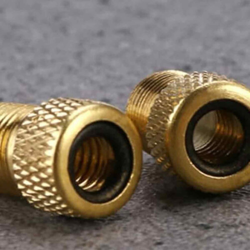 Solid Brass Presta Valve Adapter, Universal Compatibility Ensures Smooth Transition From Presta To Schrader, Ideal For Quick Inflation Using Standard 1