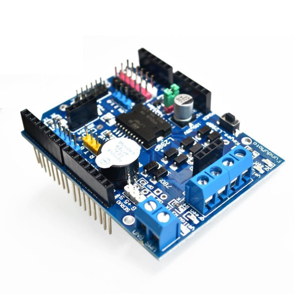 L298p Motor Driver Module H Bridge Drive Shield Expansion Board Dc Stepper Motor Controller For Arduino 9001264332891