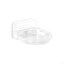 Wall mount for baby monitor and surveillance cameras, strong and reliable design (transparent circle)