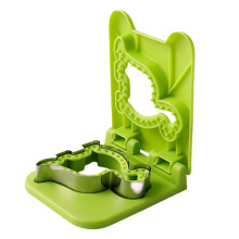 Kids Sandwich Maker, Cutter, Unbreakable Cute Sealer for Lunch Boxes Green