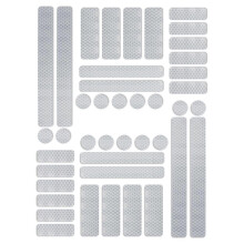 Cinta reflectante, autoadhesiva impermeable de alta visibilidad para usar en cascos de automóviles, portátil y versátil, película reflectante