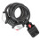 Bike Lock Cable, Heavy Duty Security Cable Lock with Scratch-Proof PVC Coating, Self Coiling Resettable Combination Code for Versatile Outdoor Locking 6