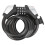 Bike Lock Cable, Heavy Duty Security Cable Lock with Scratch-Proof PVC Coating, Self Coiling Resettable Combination Code for Versatile Outdoor Locking 3