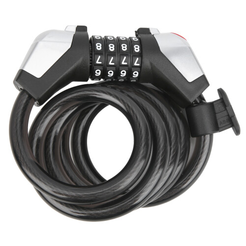 Bike Lock Cable, Heavy Duty Security Cable Lock with Scratch-Proof PVC Coating, Self Coiling Resettable Combination Code for Versatile Outdoor Locking 2