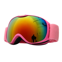 Gafas de esquí compatibles con casco, correa ajustable, construcción resistente a los impactos, lente antivaho con sistema de ventilación, ajuste