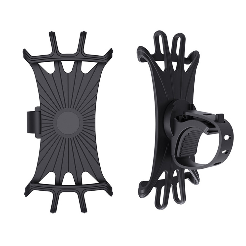 Bike Phone Mount With Adjustable 360 Rotation, Durable And Secure Silicone Holder For 4.7-6.8 Inches Phones, Easy Installation, Shock Absorption, 9088816937315
