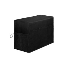 Waterproof sewing machine cover with pockets, scratch protection for most sewing machines (Black) Black