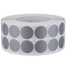 Fabric Adhesive Dots, Silver, 30 mm, Round Permanent Adhesive Dots, 2500 Pieces per Roll, Stickers for Crafts, Logistics  DIY Projects