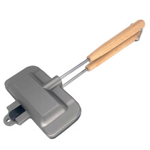 Doublesided sandwich pan, nonstick, foldable, grill frying pan for bread, toast breakfast machine, pancake maker, kitchen