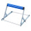 Cutting machine material rack, 55–135 mm, adjustable support bracket, foldable stand, silver frame (blue) 1