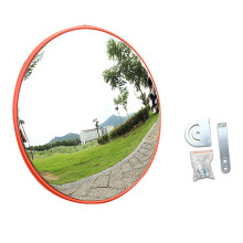 Convex Traffic Mirror HD PC Unbreakable Wide Angle 30Cm/12In Indoor With Adjustable Mounting Accessories