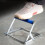 Cutting machine material rack, 55–135 mm, adjustable support bracket, foldable stand, silver frame (blue) 2