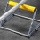 Cutting machine material rack, 55–135 mm, adjustable support bracket, foldable stand, silver frame (blue) 5