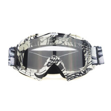 Kratzfeste, stoßfeste Linse, Motorradbrille mit flexiblem PU-Rahmen, hochtransparente PC-Linse für Snowboarden und Skifahren