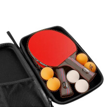Table Tennis Bat Cover For Ping Pong Paddles, Racket Case With Balls Pouch