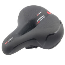 Scaun de bicicletă cu bandă de avertizare roșie aprinsă, scaun de bicicletă confortabil cu ventilație ergonomică, absorbție dublă a