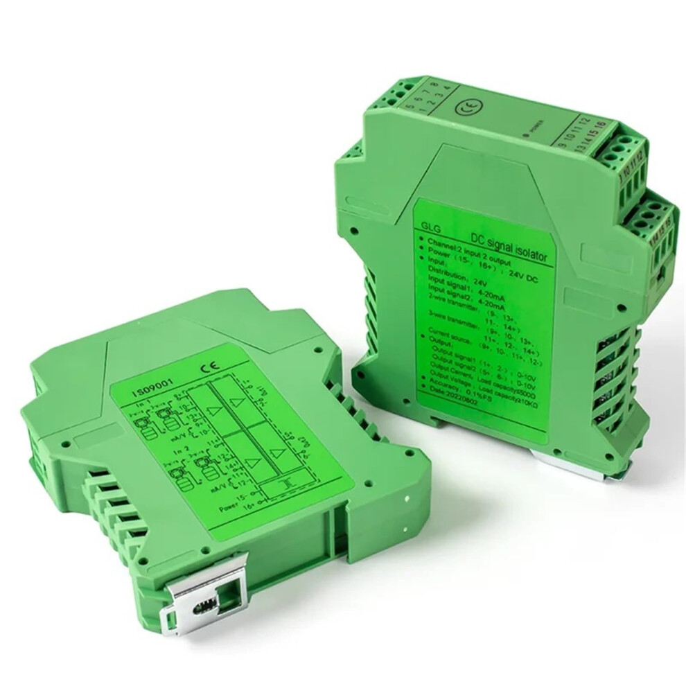Isolation Amplifier 420Ma To 010V Isolated Transmitter, 2Input Analog Isolator Module, Dc24v Supply, 05V Input 9119770175458