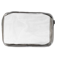 Transparente Reisetasche, TSA-zugelassene Mehrzweck-Kosmetiktasche, tragbarer Organizer für Körperpflegeartikel, großer Reißverschluss, ideal