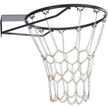 Filet de basket-ball de remplacement en acier galvanisé, résistant à la rouille, pour terrains extérieurs, technologie anti-fouet, facile à