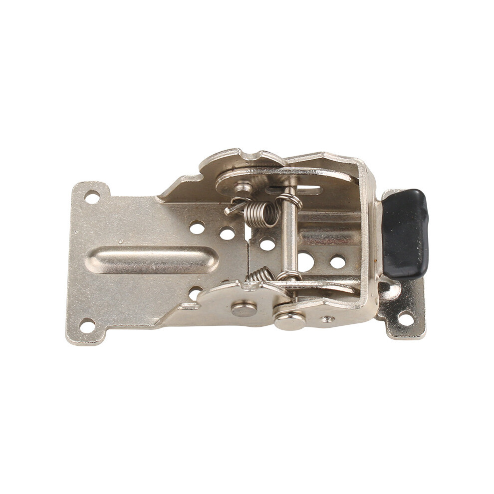 Self-Locking Hinge For Diy Supplies Woodworking, Invisible Brackets Galvanized Iron, Foldable Support Bracket For Furniture Hinge, 2Pcs Silver Metal, 9454554503059