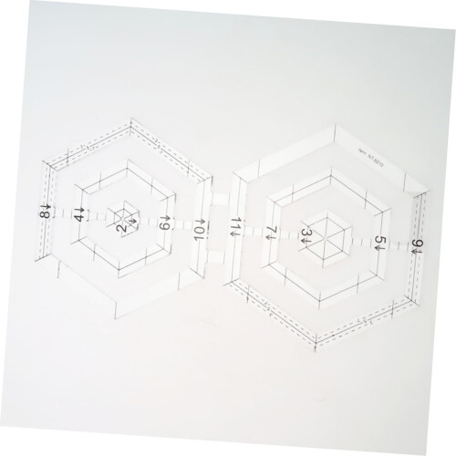 Patchwork ruler portable ruler sewing template tool quilting ruler sewing ruler dressmaking template ruler 2