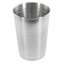 Practical stainless steel drink container, 320 ml, for bars and cafs (180 ml) 180ml