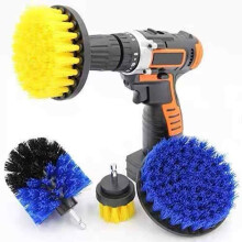 Suministros de limpieza con fijación de velcro, kit de accesorios para taladro para el mantenimiento de piscinas y spas, cepillo de limpieza