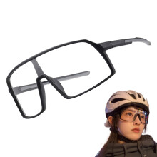 Cycling Glasses Safety Glasses With Clear ColorChanging Lenses Windproof For Biking Running Motorcycle Riding Black