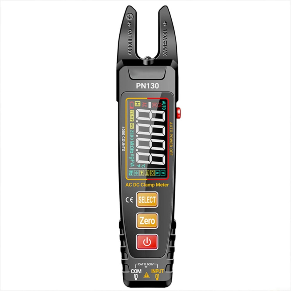 Current Clamp, Current Meter, Pn130 Digital Ushaped Clamp Meter Smart Va Color Screen Multimeter Rechargeable 9119770176028