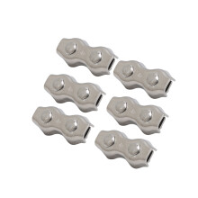 Abrazaderas para cables dúplex Abrazaderas para cables de acero inoxidable Resistente a la corrosión Abrazadera para cables dúplex de 2 postes con