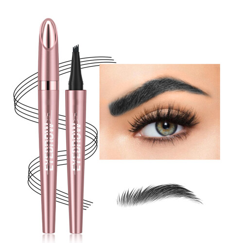 Eyebrow Pen Eyebrow Pencil with 4 Micro Fork Tip Long-04 2