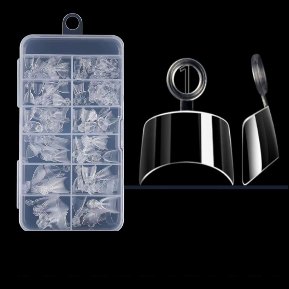 Nail Tips Faux Nails Short-Short square transpa 120 pieces