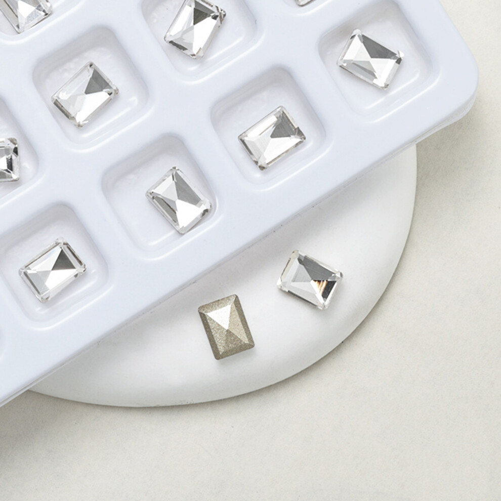 10x Nails Art Charms Heart Nail Rhinestones Irregular-style 09