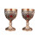 2Pcs Vintage Medieval Goblet Drinking Glass Drink-Red Ancient 1