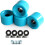 Skateboard Wheels 4Pcs Longboard Soft 78A With Bearing Blue 2