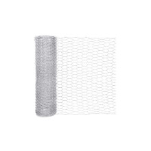 Tela de arame galvanizado para galinheiro, malha hexagonal para fácil corte e modelagem, barreira antiferrugem para proteção leve e resistente do