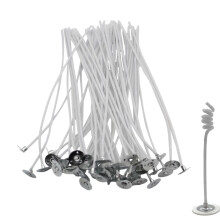 Candle Wicks Set 50Piece PreWaxed Cotton Wicks for Candle Making