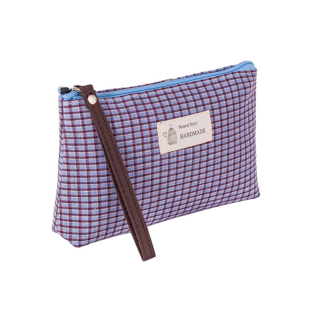Smooth Zippers with Sealing Design Cotton Makeup Bag, Multi-Function Use Large Opening Design for Cosmetics, Travel, and More