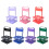 Portable 4 Bottle Beer Basket With Quick Fold Feature-Pink 2