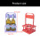Portable 4 Bottle Beer Basket With Quick Fold Feature-Pink 4