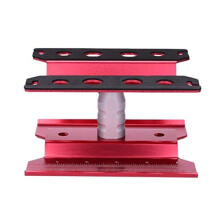 Metal RC Workbench Work Stand 360 Degree Rotation for 1/8 1/10 1/12 1/16 Scale Models, Red