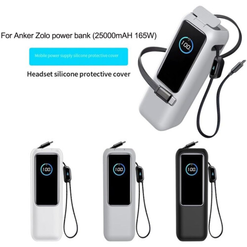 Performance Silicone Cover For Power Bank Lightweight Black 2