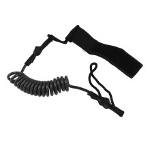 Correa para tabla de surf, cuerda de PU duradera, correa elástica de seguridad, diseño ligero, tobillera ajustable, correa SUP en espiral, cordón