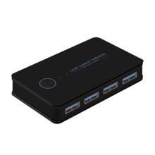 USB 3.0 KVM Switch Shared Switcher, 2Inputs 4Outputs, For Laptop PC Keyboard Mouse Printer