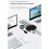 USB 3.0 KVM Switch Shared Switcher, 2Inputs 4Outputs, For Laptop PC Keyboard Mouse Printer 4