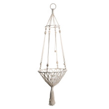 Boho Macrame kattegyngeseng, håndlavet kraftig hængende katteseng af bomuldsreb til boligindretning og indekatte, stilfuld katterede med