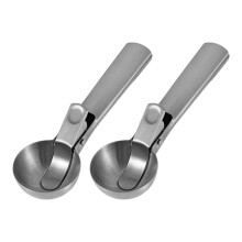 Stainless Steel Triggers Ice Cream Scoops Dishwasher-Silver